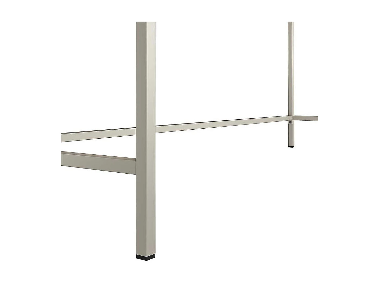 Bürotisch modern in Walnussfarben und Taupe 153 cm breit