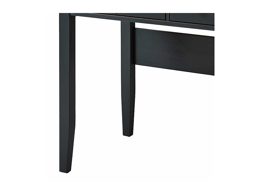 Schminktisch mit Schubladen im Landhausstil Kieferfarben und Schwarz