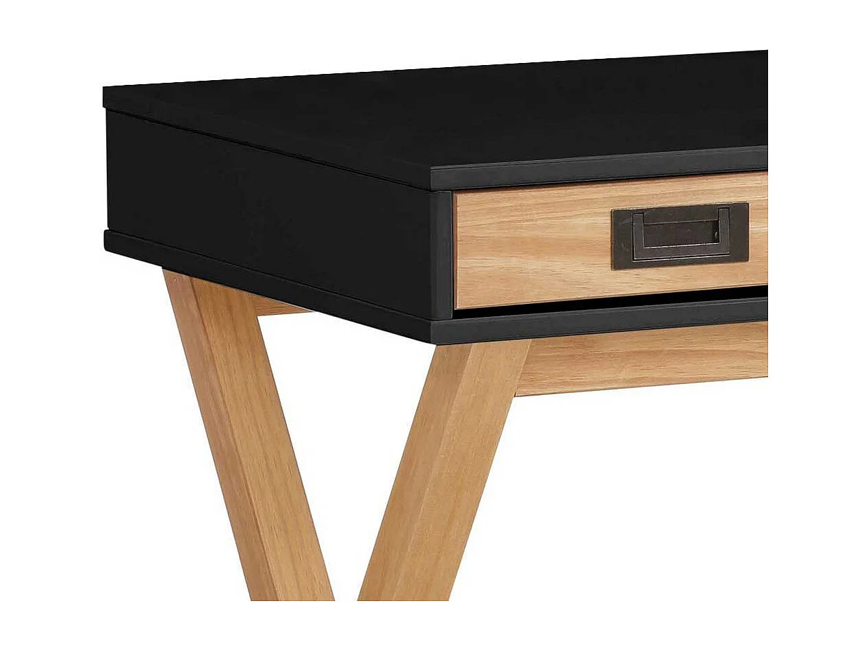 Home Office Schreibtisch modern mit drei Schubladen 100 cm breit