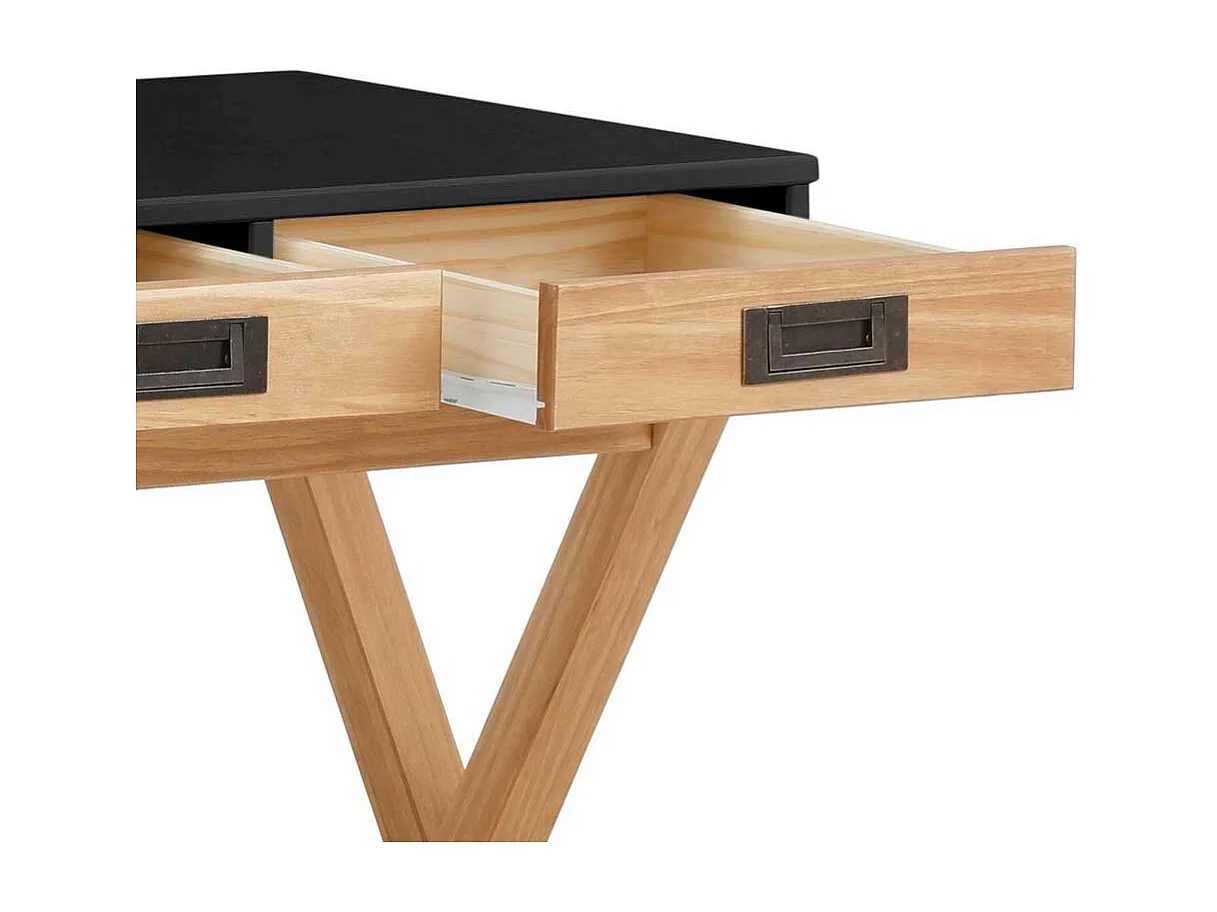 Home Office Schreibtisch modern mit drei Schubladen 100 cm breit