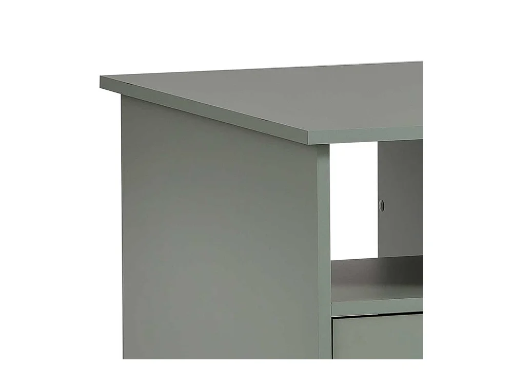 Schreibtisch Bürotisch mit drei Schubladen und Metallgriffen