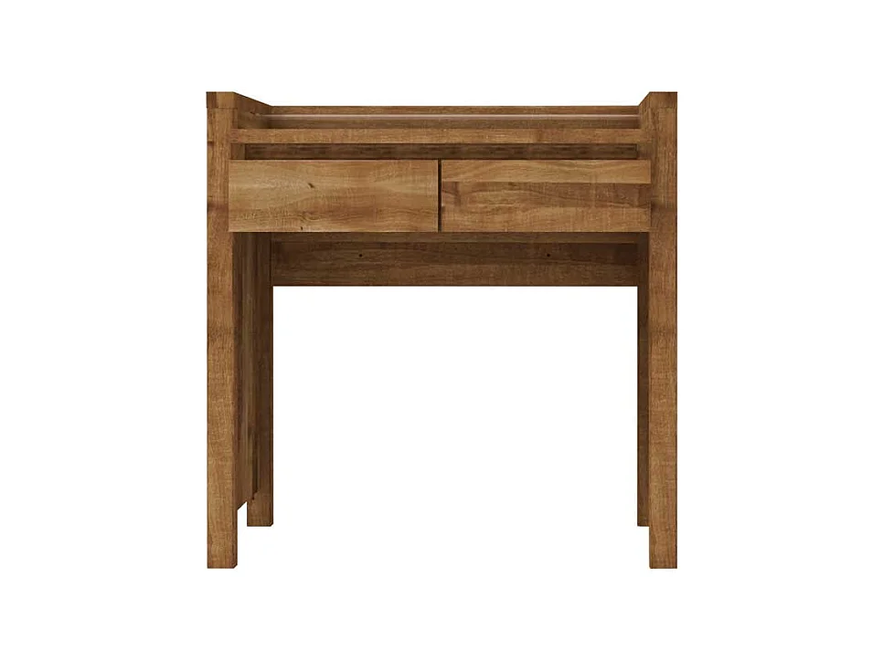 Massivholz Schreibtisch aus Wildeiche massiv geölt 85 cm