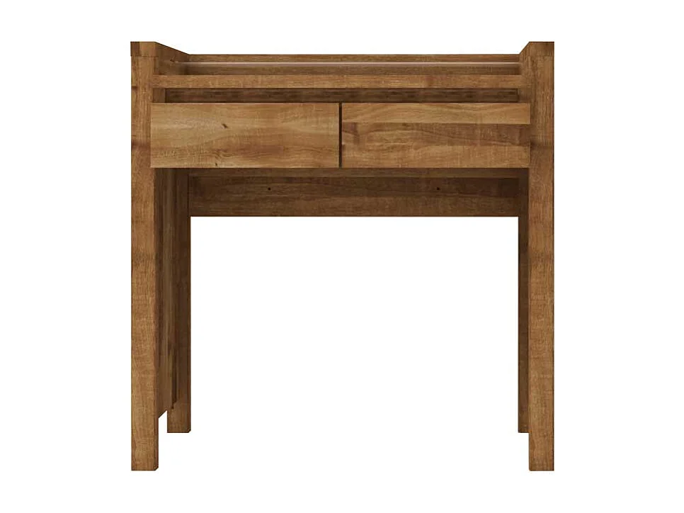 Massivholz Schreibtisch aus Wildeiche massiv geölt 85 cm