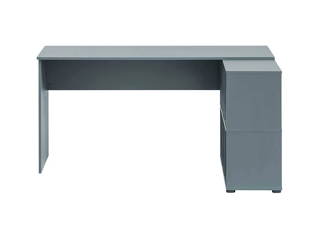 Moderner Schreibtisch Petrol Made in Germany Seitenregalen