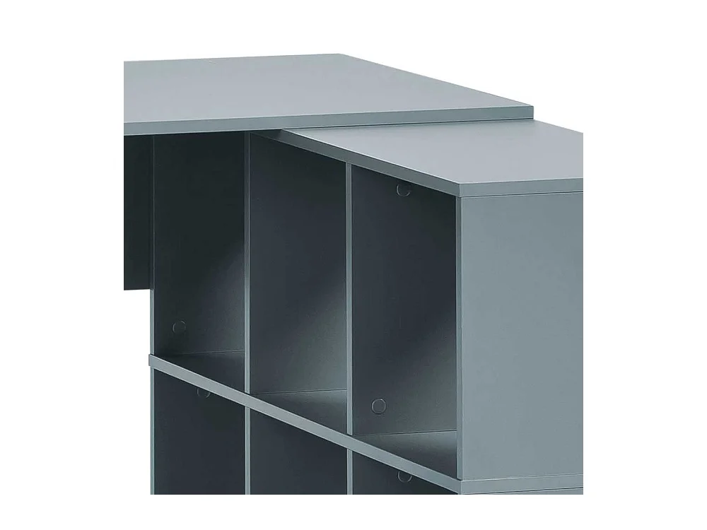 Moderner Schreibtisch Petrol Made in Germany Seitenregalen