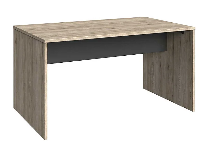 Edv Tisch in Eiche San Remo Dunkelgrau