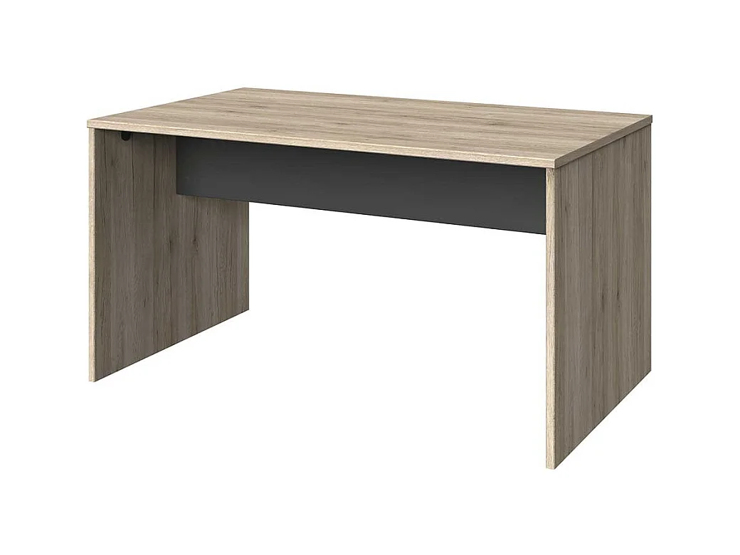 Edv Tisch in Eiche San Remo Dunkelgrau