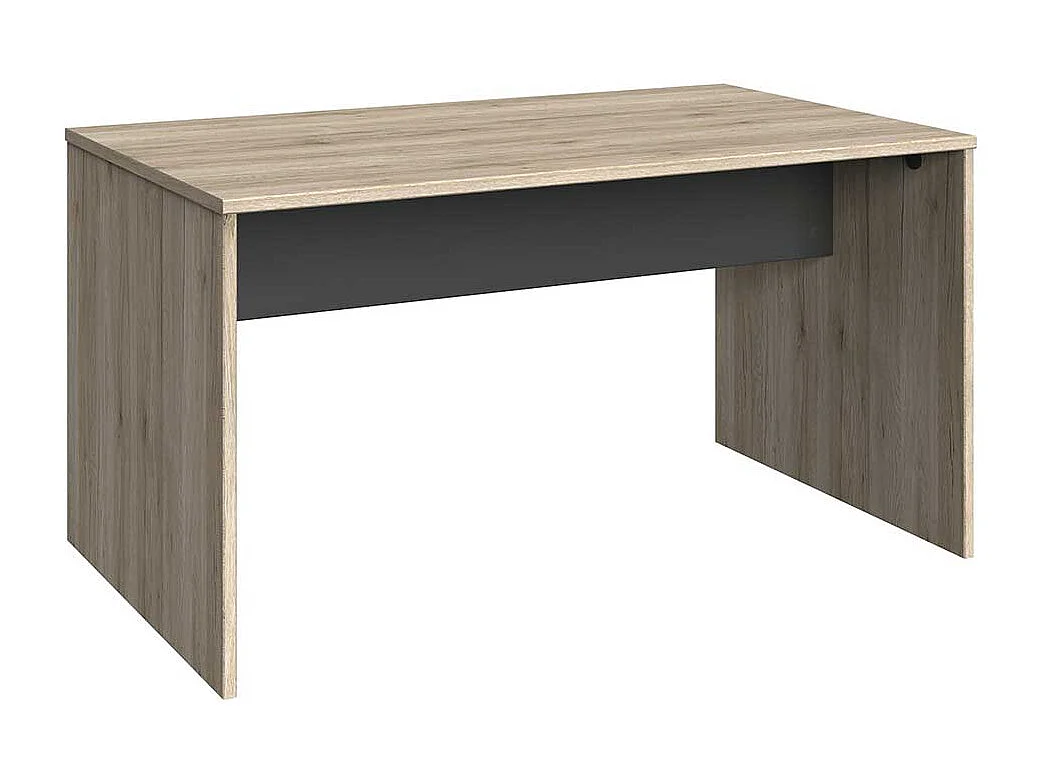 Edv Tisch in Eiche San Remo Dunkelgrau