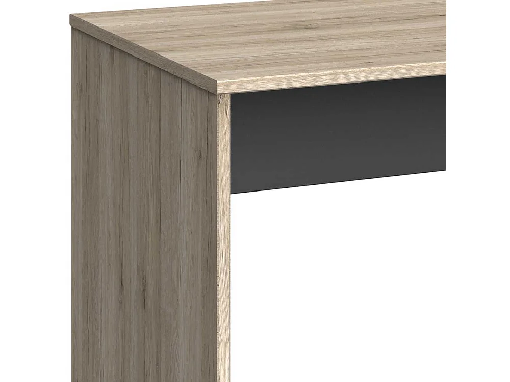 Edv Tisch in Eiche San Remo Dunkelgrau
