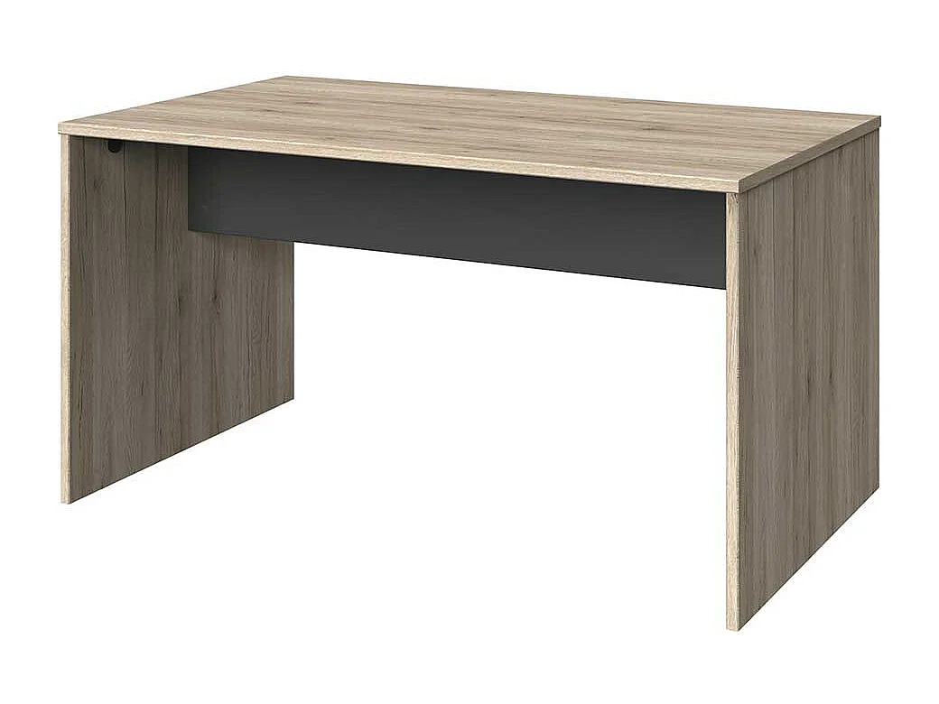 Edv Tisch in Eiche San Remo Dunkelgrau