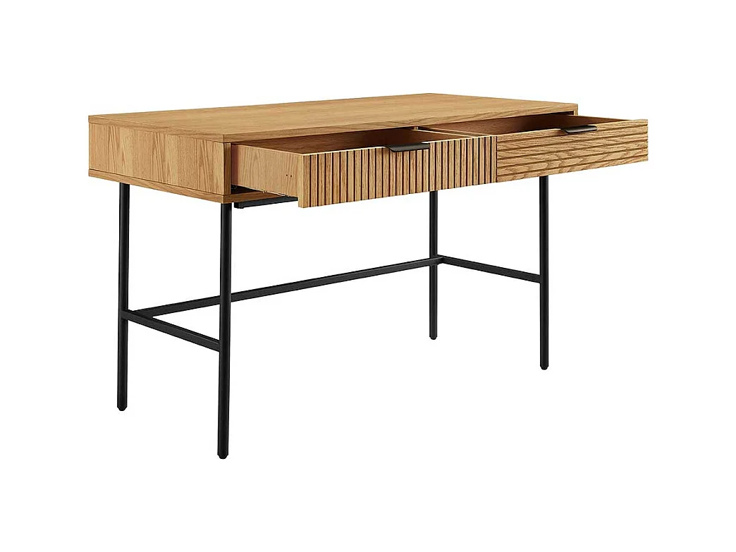 Jugendschreibtisch im Skandi Design Vierfußgestell aus Metall