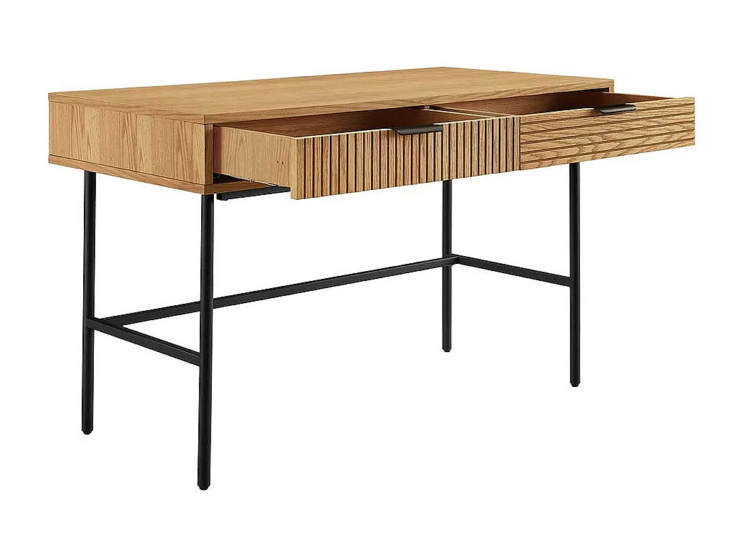 Jugendschreibtisch im Skandi Design Vierfußgestell aus Metall