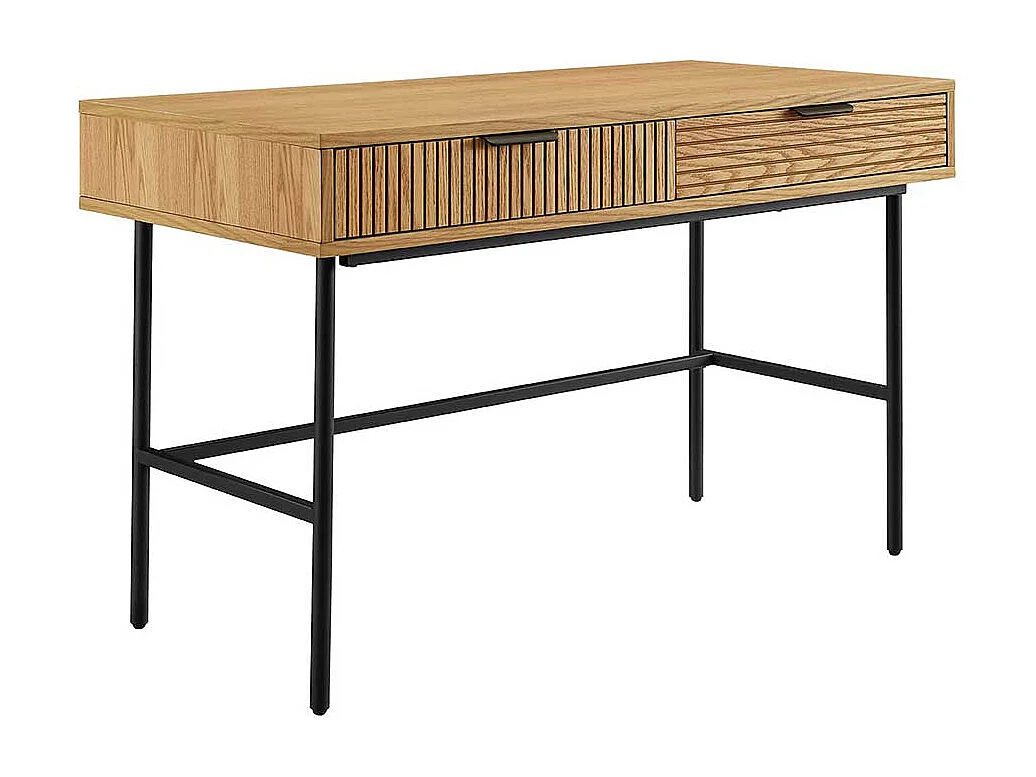 Jugendschreibtisch im Skandi Design Vierfußgestell aus Metall