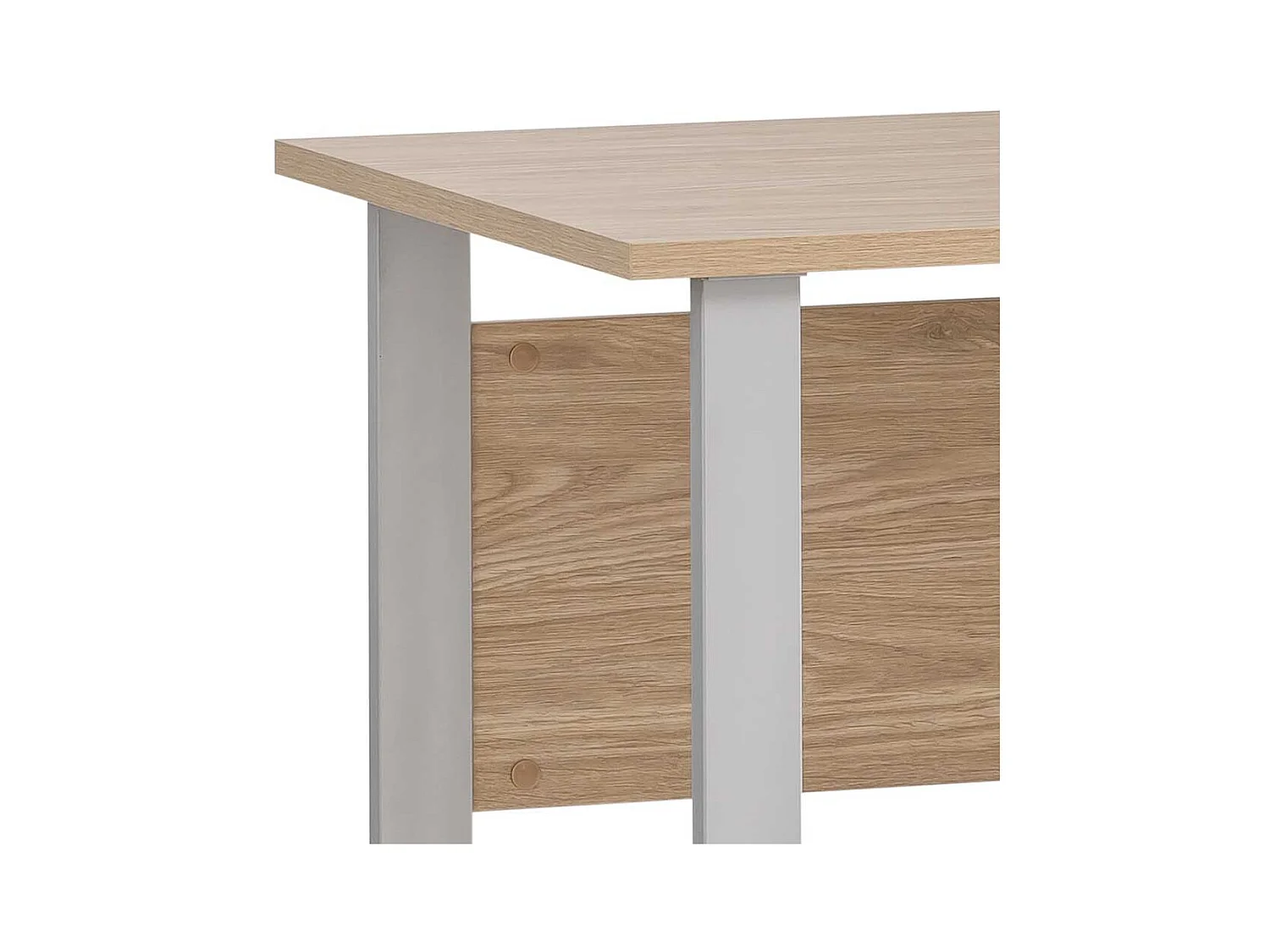 Schreibtisch Bürotisch in Eiche hell mit Holzwerkstoff Oberfläche