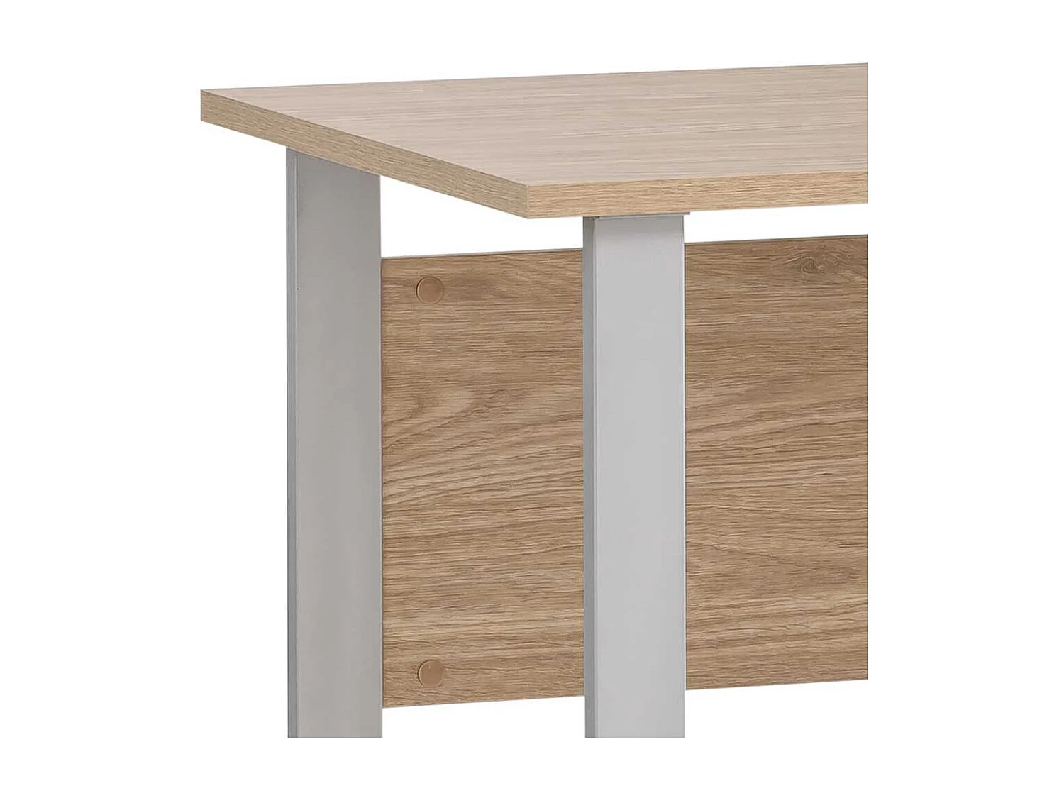 Schreibtisch Bürotisch in Eiche hell mit Holzwerkstoff Oberfläche