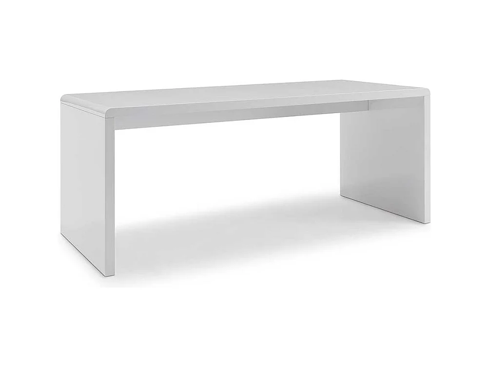 Wangen Schreibtisch in Hochglanz Weiss lackiert