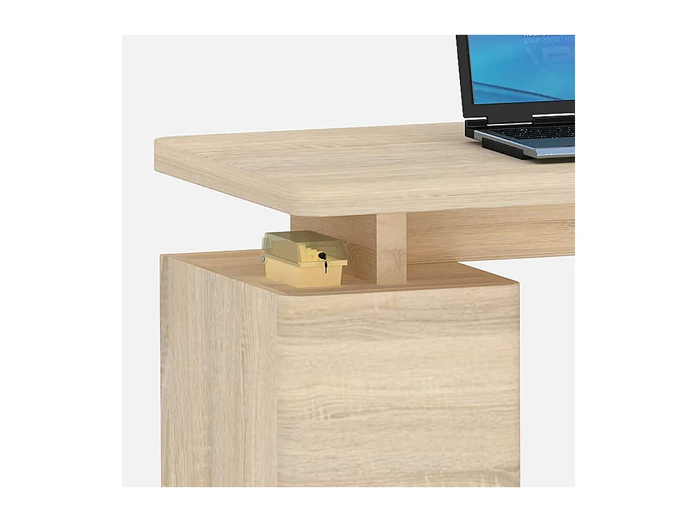 Bürotisch in Eiche Sonoma 140 cm breit