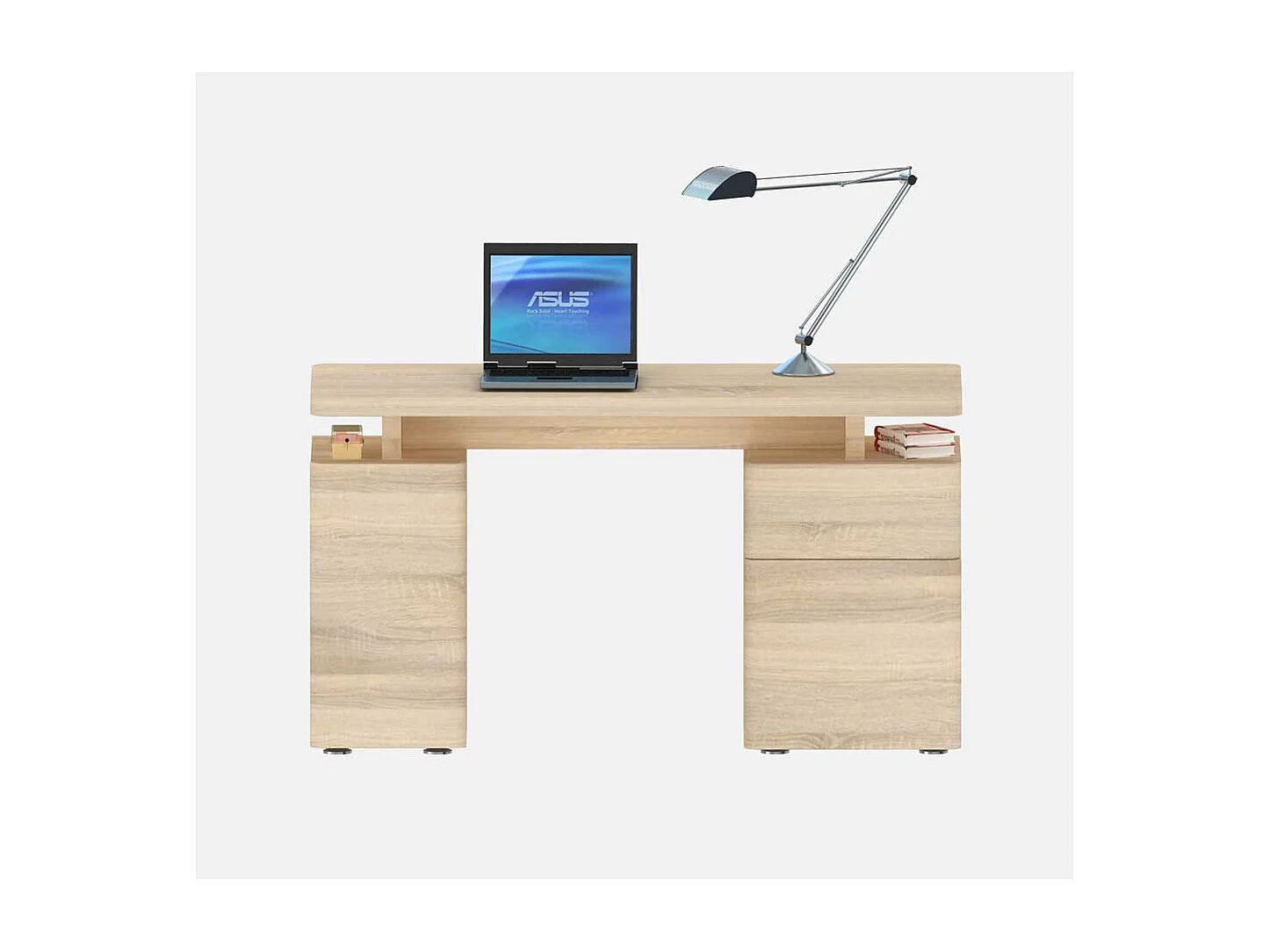 Bürotisch in Eiche Sonoma 140 cm breit