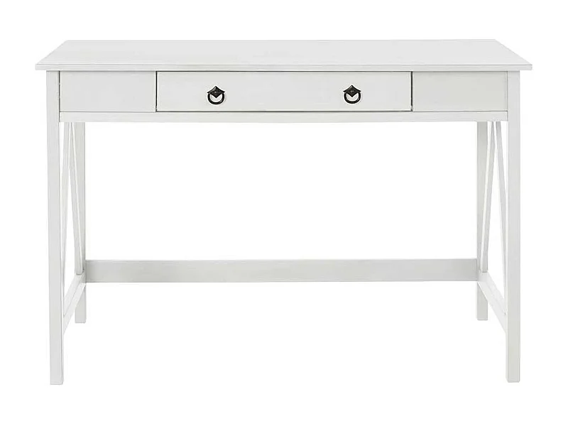 Schreibtisch Büroschreibtisch in Weiß mit einer Schublade