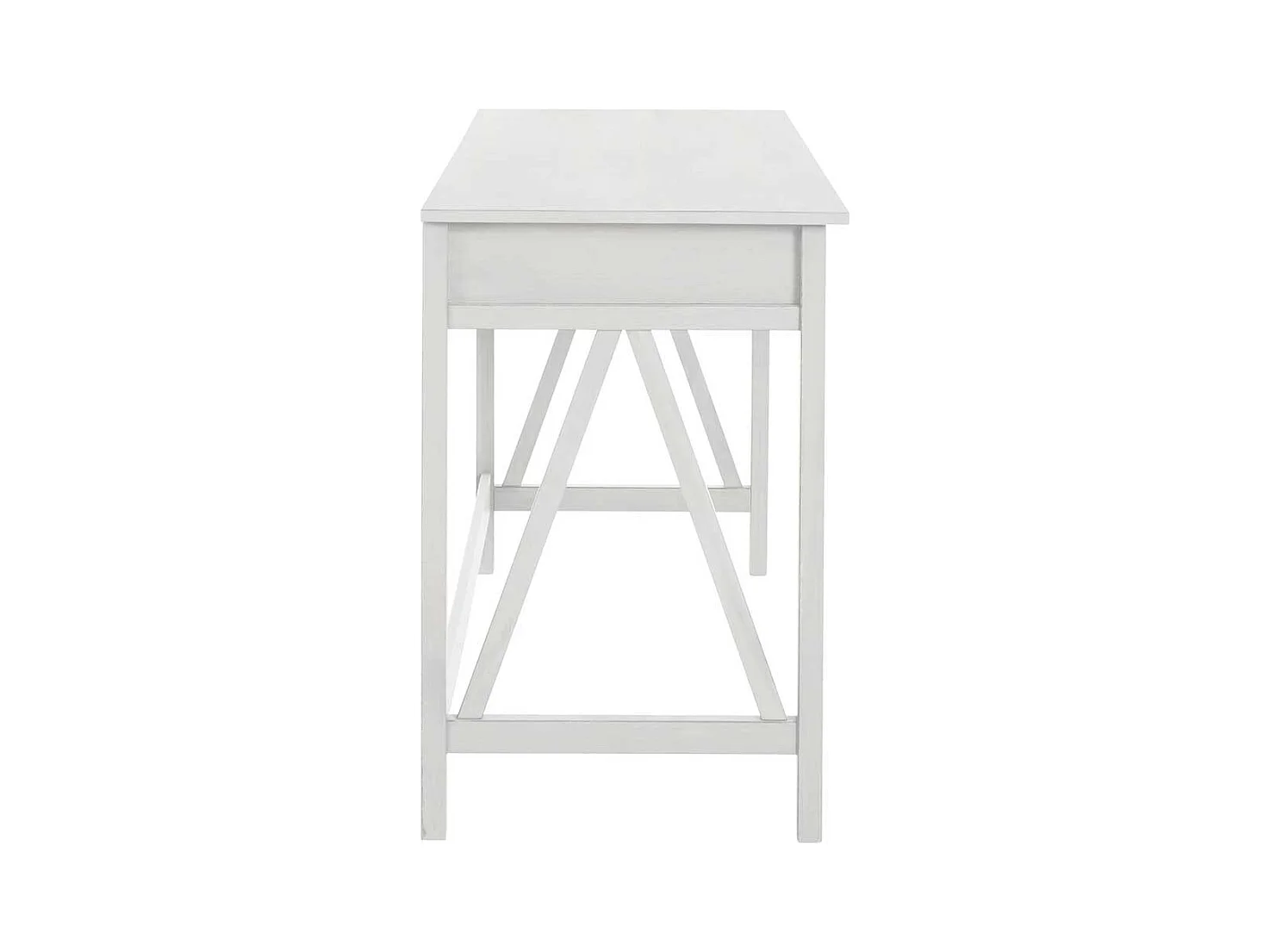 Schreibtisch Büroschreibtisch in Weiß mit einer Schublade