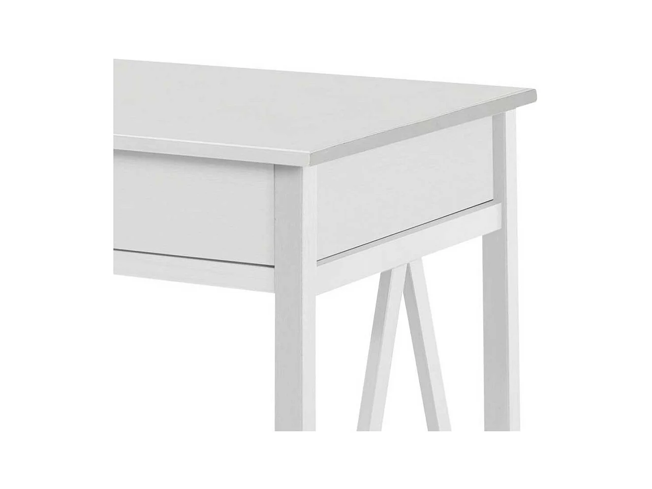 Schreibtisch Büroschreibtisch in Weiß mit einer Schublade