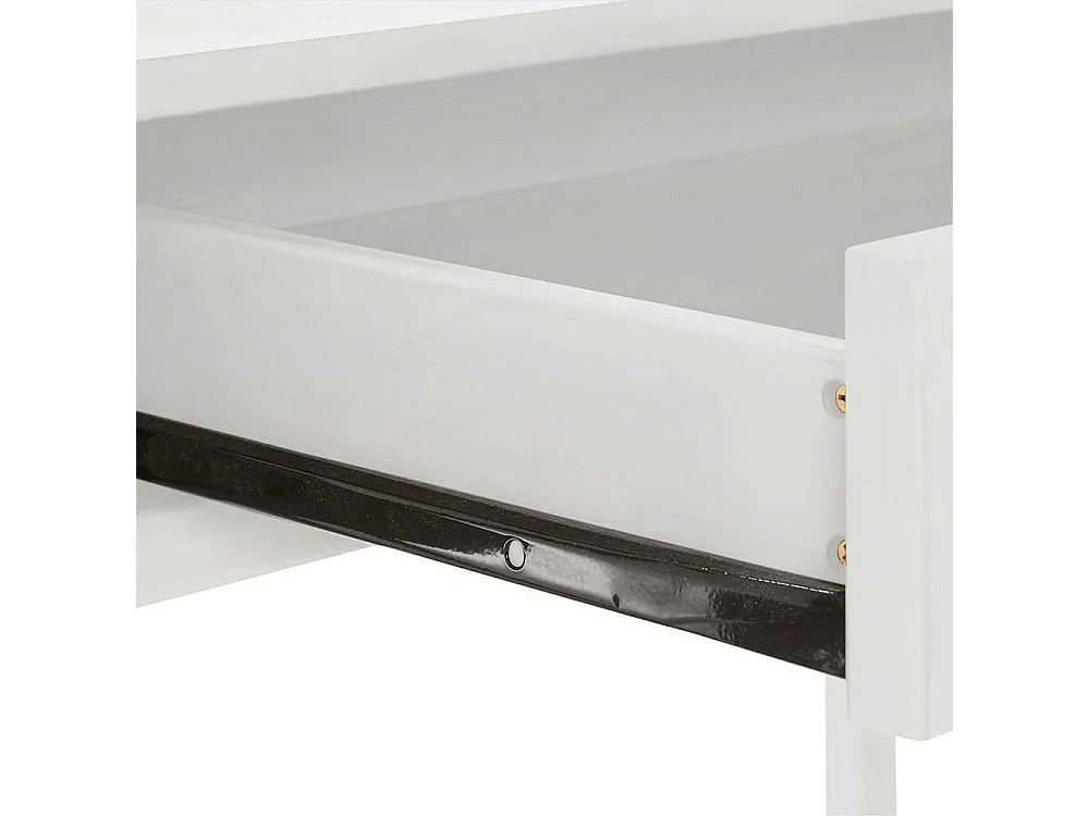 Schreibtisch Büroschreibtisch in Weiß mit einer Schublade