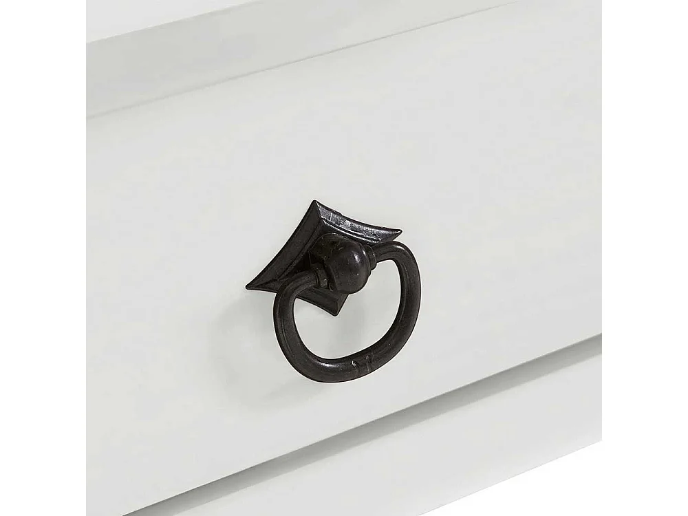 Schreibtisch Büroschreibtisch in Weiß mit einer Schublade