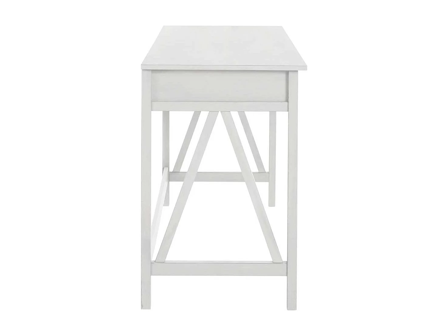 Schreibtisch Büroschreibtisch in Weiß mit einer Schublade