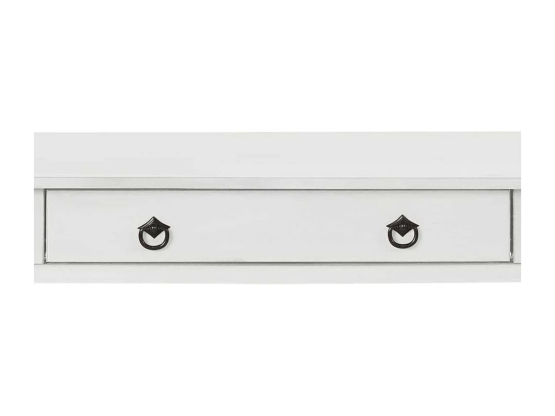 Schreibtisch Büroschreibtisch in Weiß mit einer Schublade