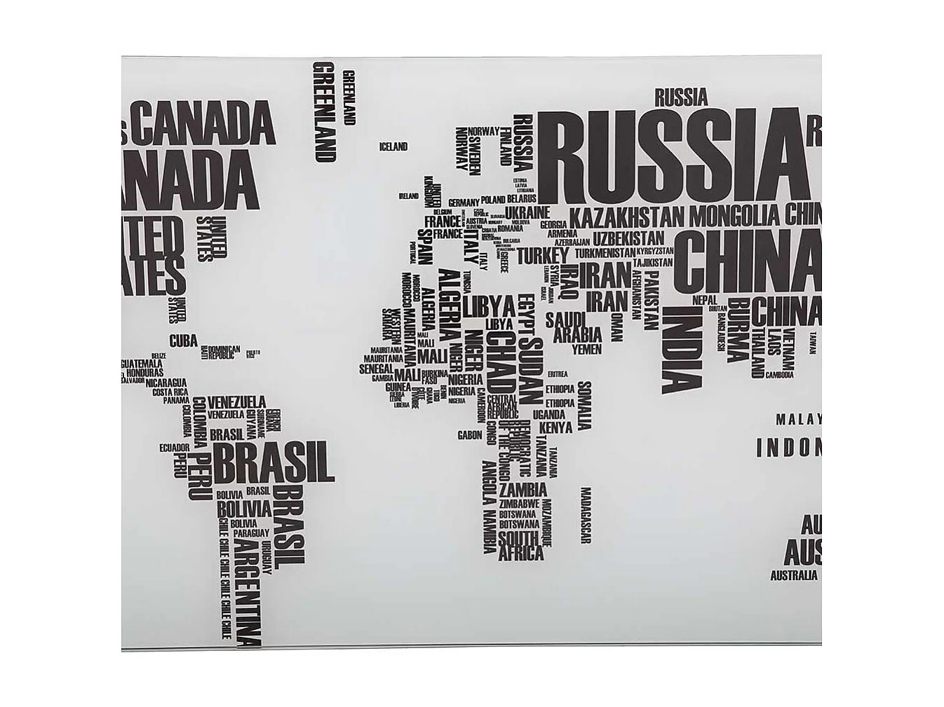 Designschreibtisch mit bedruckter Glasplatte rechteckig