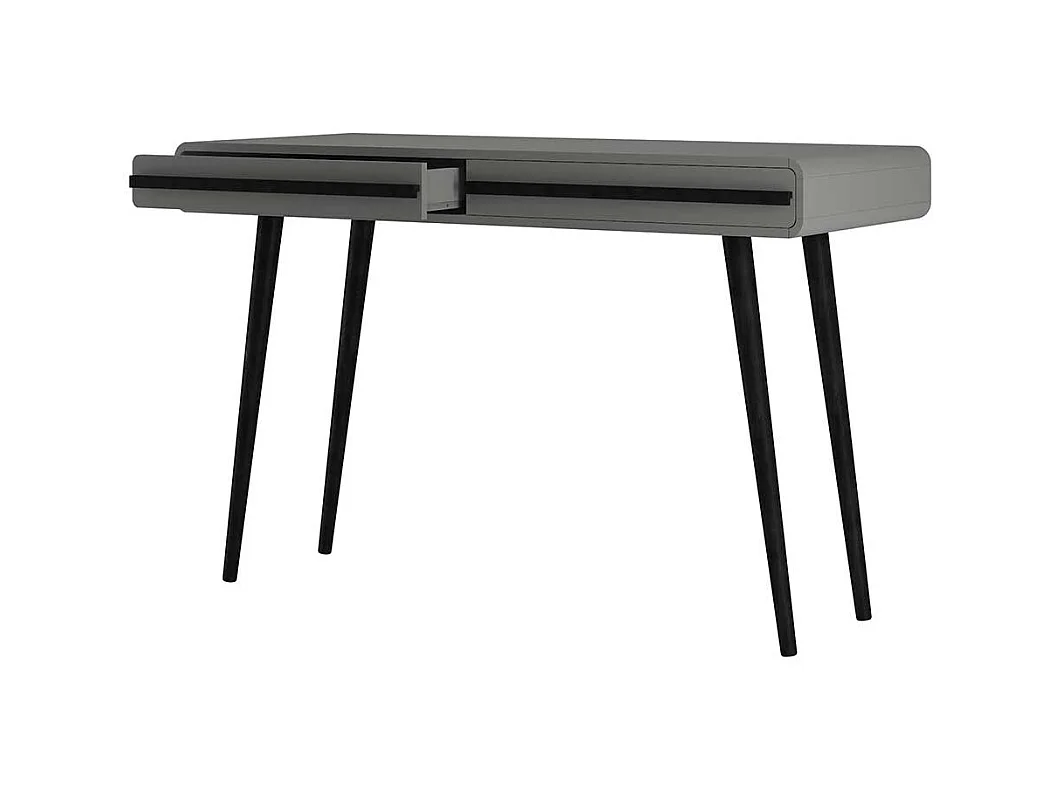 Schreibtisch Bürotisch in Grau und Schwarz