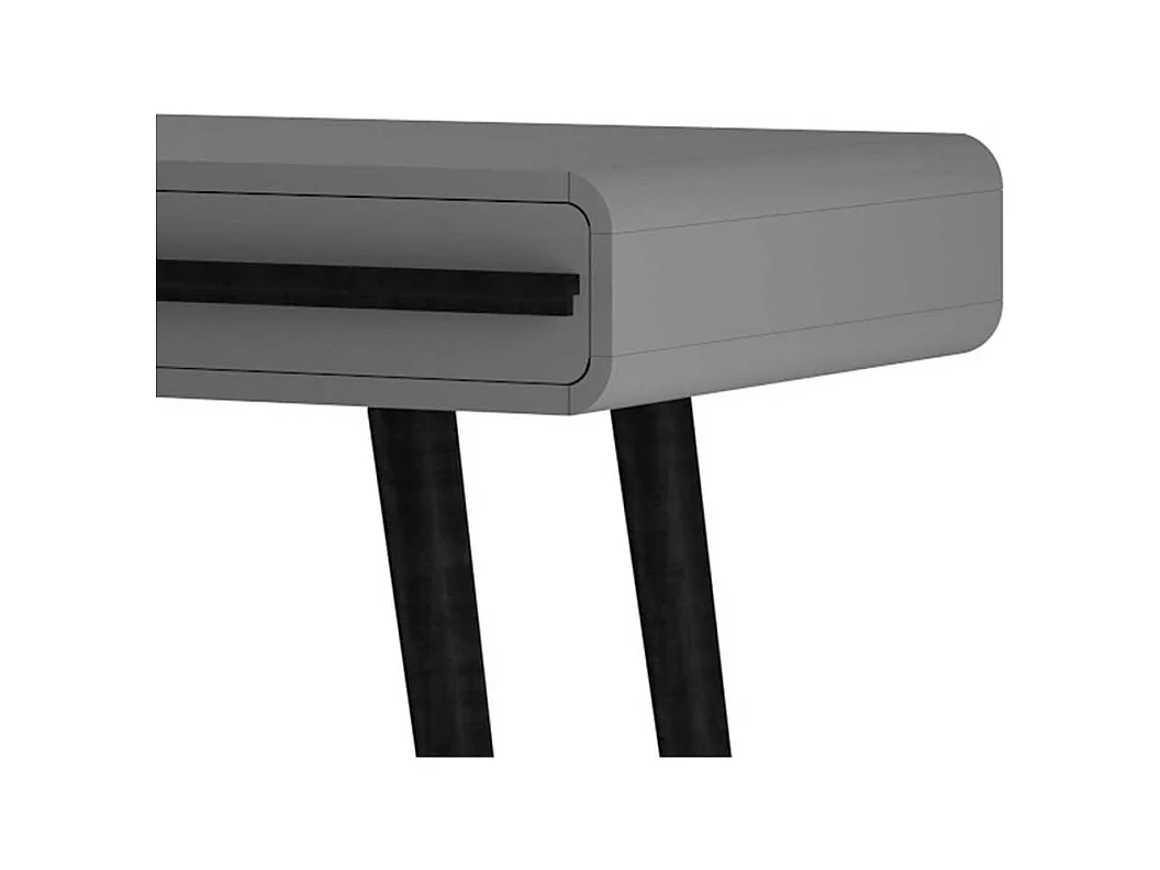 Schreibtisch Bürotisch in Grau und Schwarz