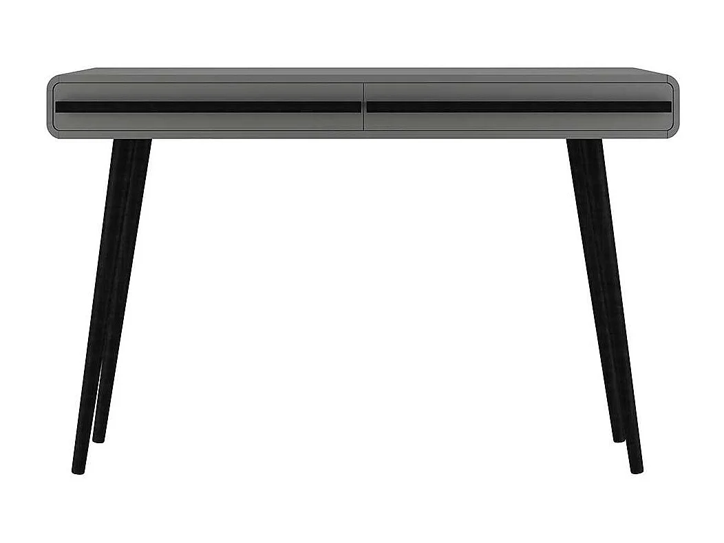 Schreibtisch Bürotisch in Grau und Schwarz