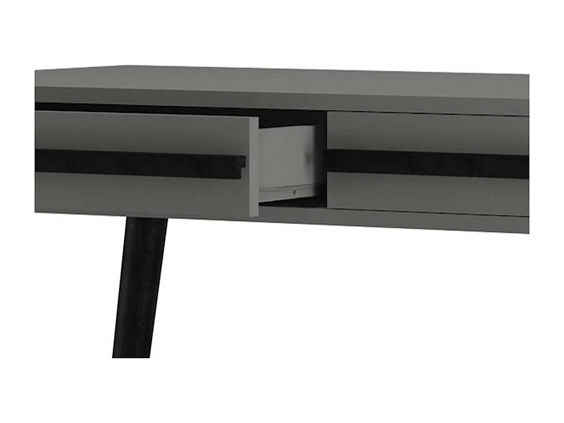 Schreibtisch Bürotisch in Grau und Schwarz