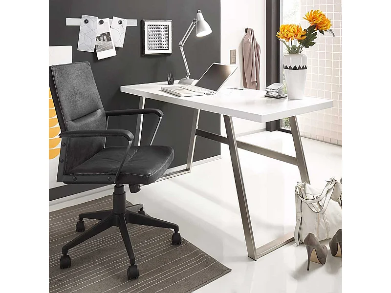 Schreibtisch in Weiß 140 cm breit