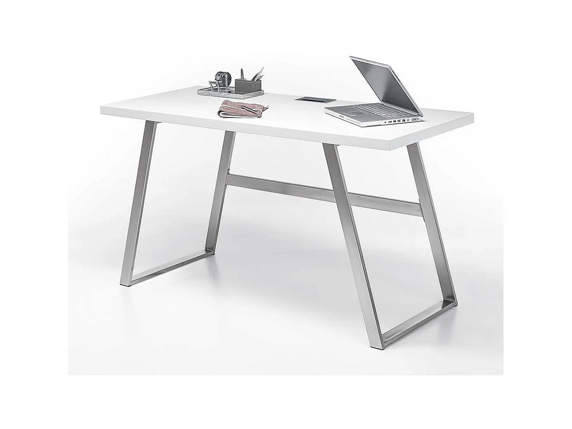 Schreibtisch in Weiß 140 cm breit