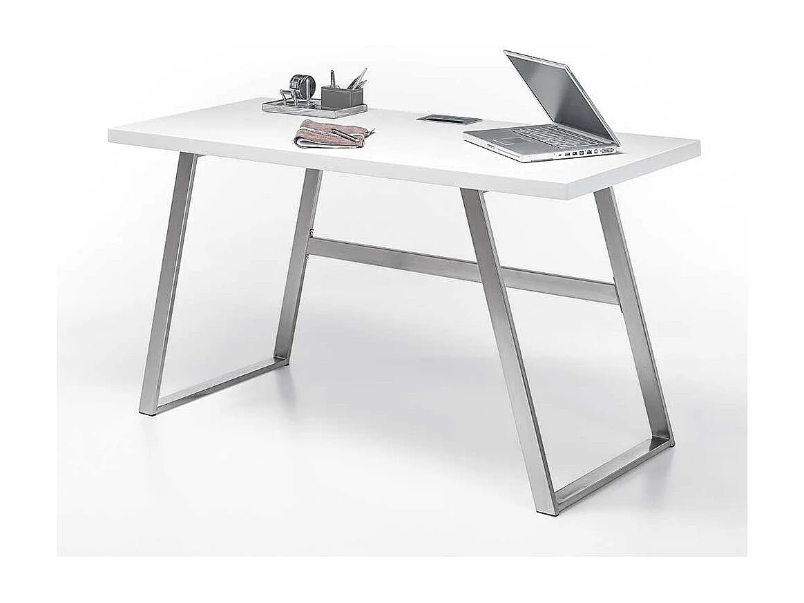Schreibtisch in Weiß 140 cm breit