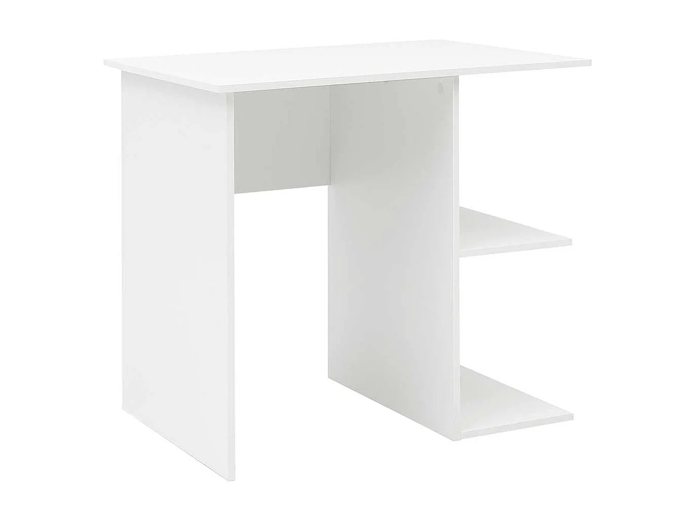 Laptopschreibtisch in Weiß 60 cm tief