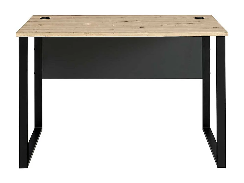 Schreibtisch mit Kabeldurchlass in modernem Design Knieraumblende