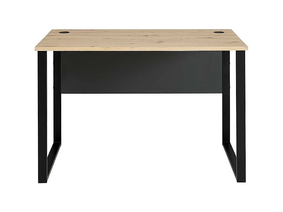 Schreibtisch mit Kabeldurchlass in modernem Design Knieraumblende