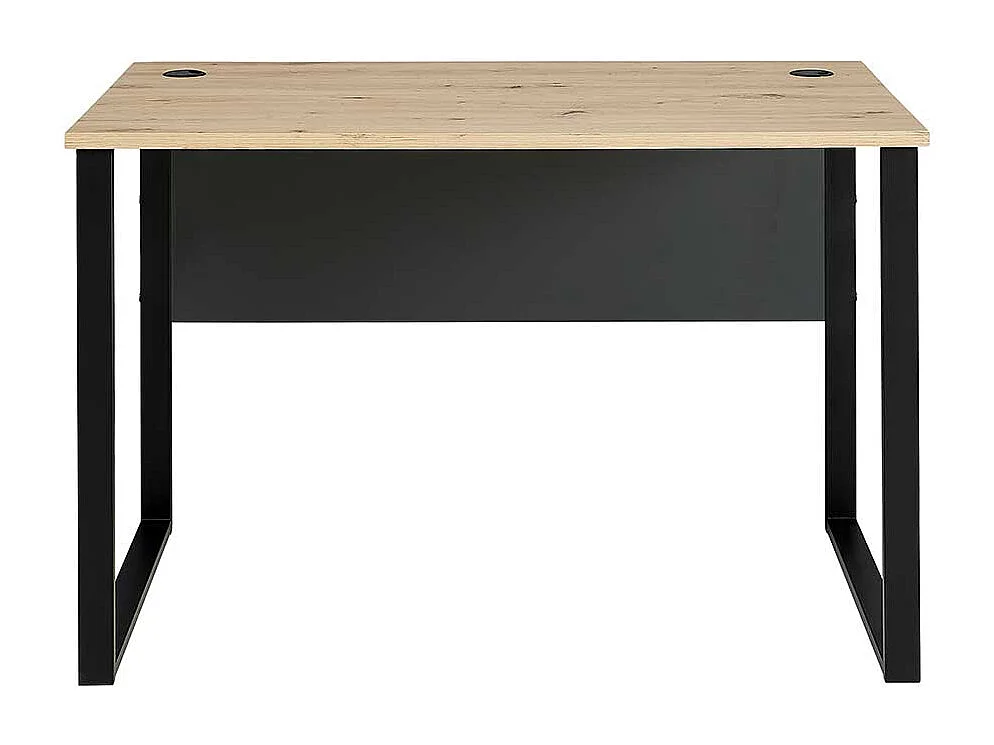 Schreibtisch mit Kabeldurchlass in modernem Design Knieraumblende