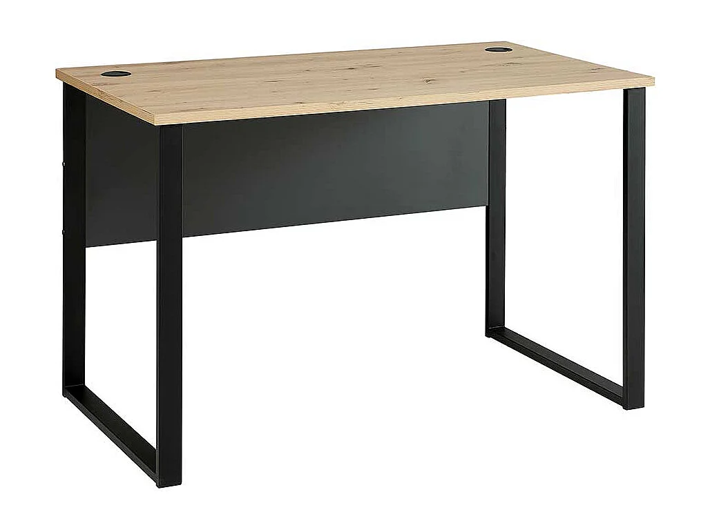 Schreibtisch mit Kabeldurchlass in modernem Design Knieraumblende