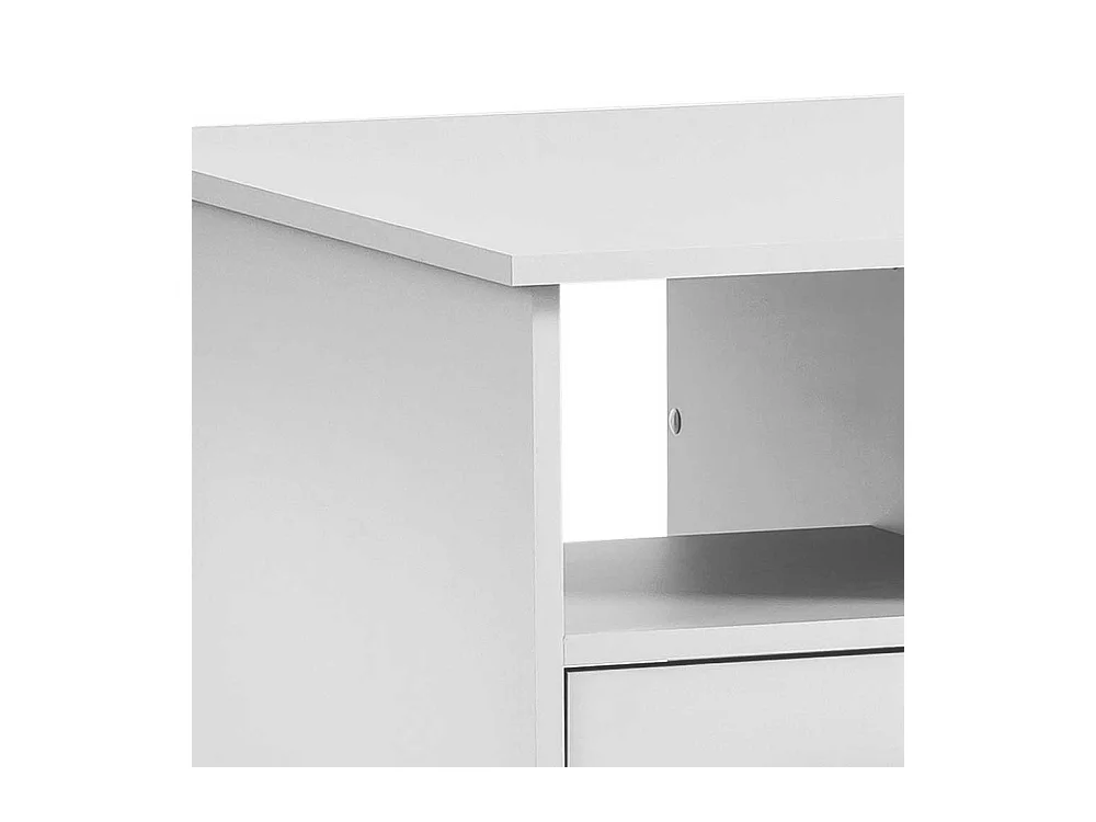 Schreibtisch Computertisch mit drei Schubladen und Metallgriffen