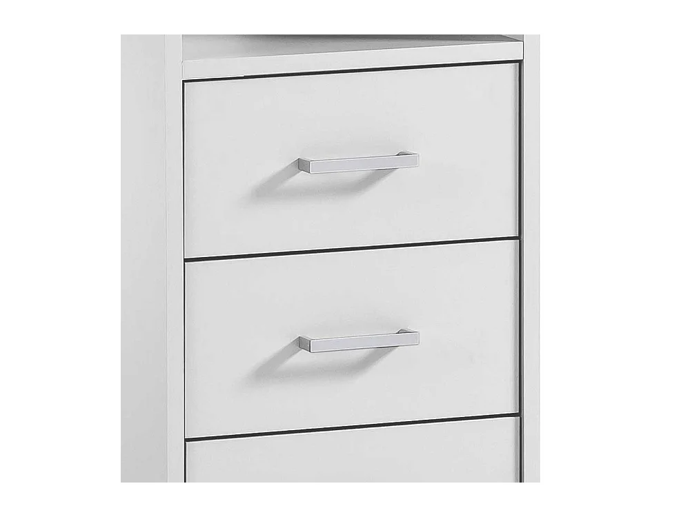 Schreibtisch Computertisch mit drei Schubladen und Metallgriffen