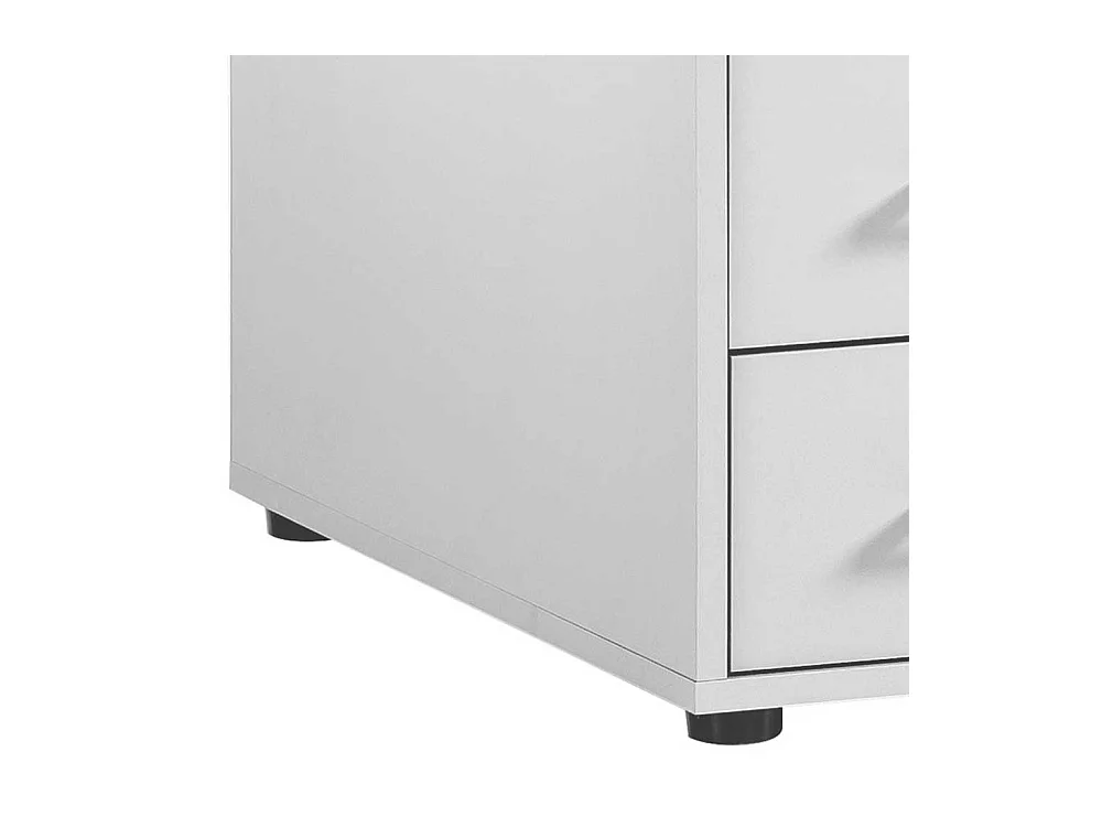 Schreibtisch Computertisch mit drei Schubladen und Metallgriffen