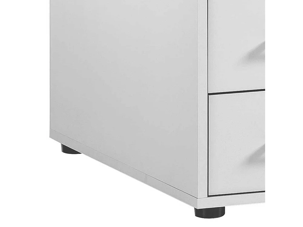 Schreibtisch Computertisch mit drei Schubladen und Metallgriffen