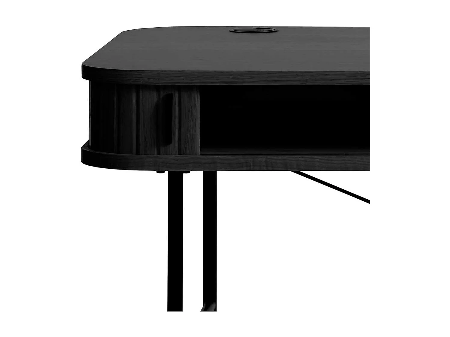 Moderner Home Office Schreibtisch in Schwarz Skandi Design