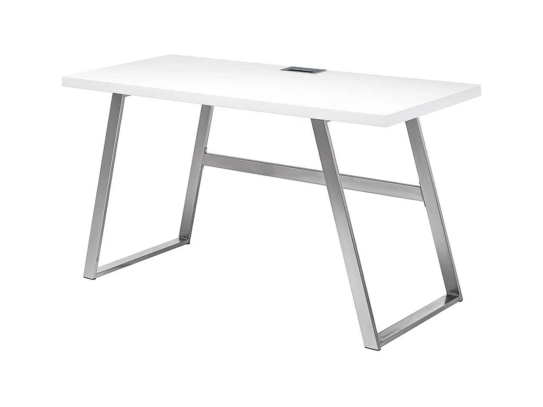 Laptopschreibtisch in Weiß 140 cm breit