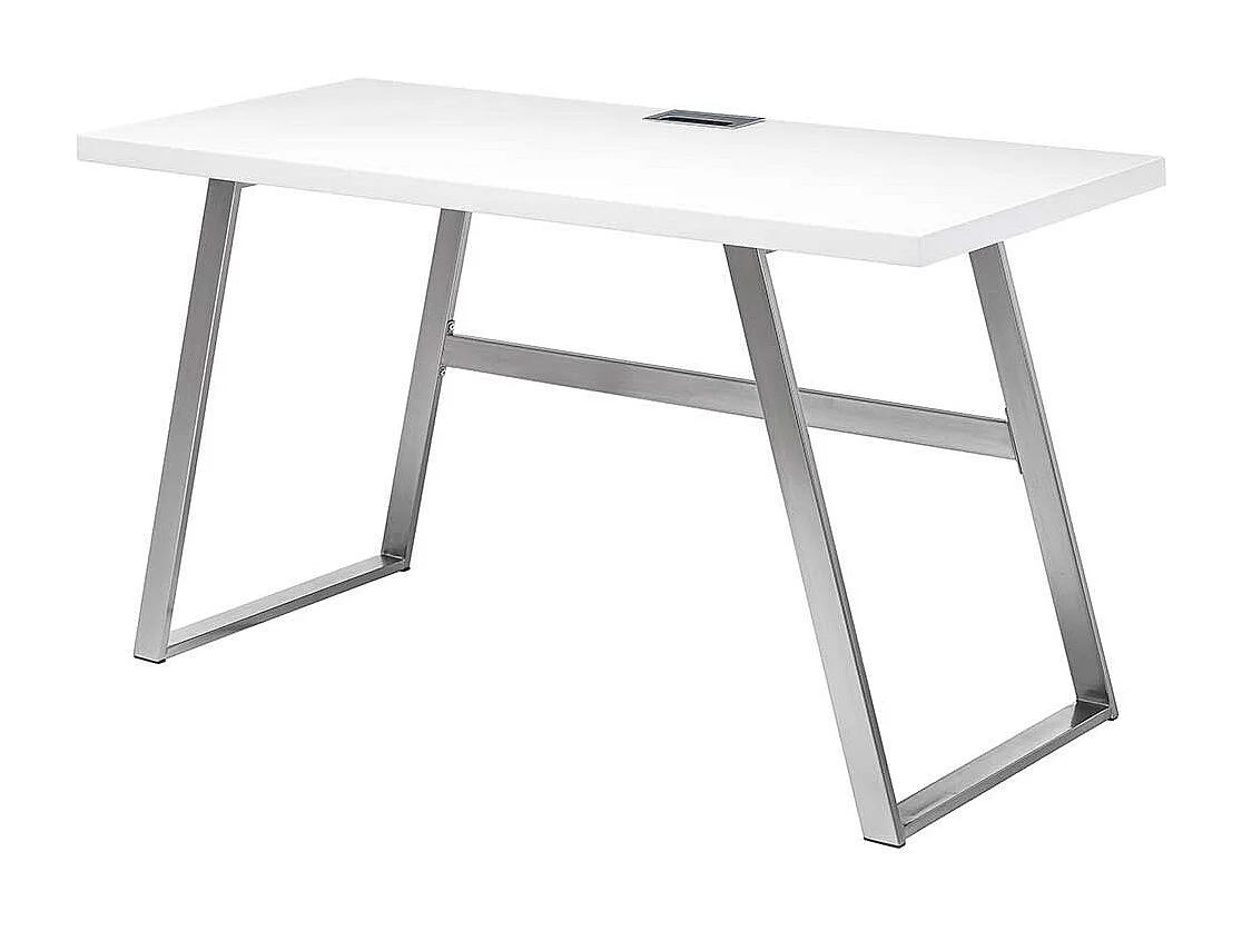Laptopschreibtisch in Weiß 140 cm breit