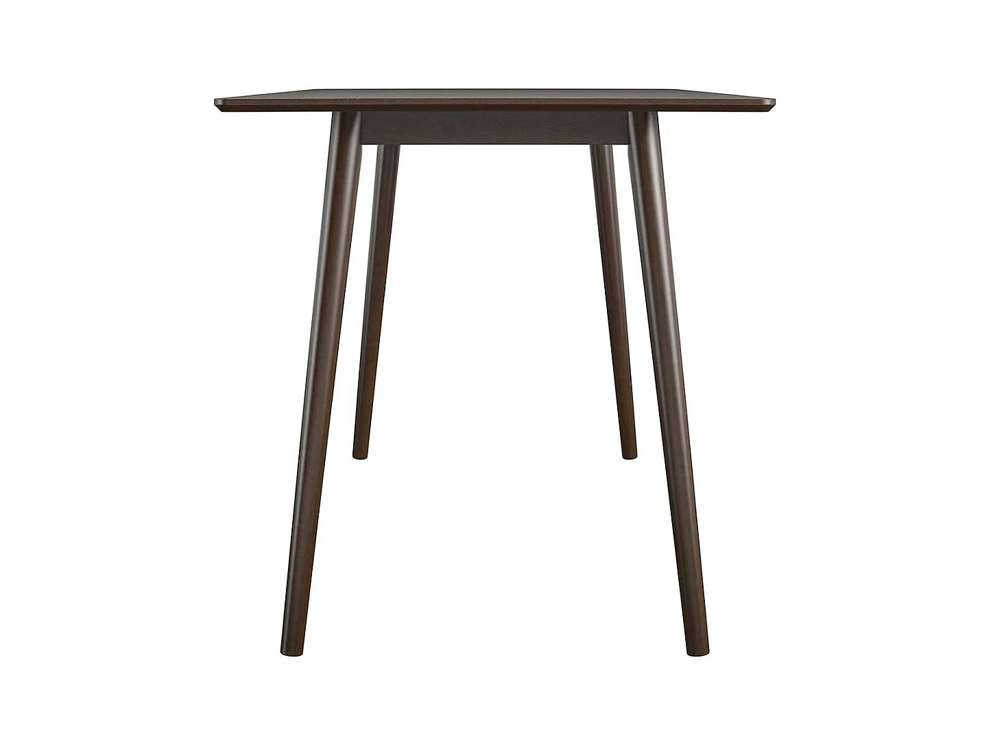 Schreibtisch Walnussfarben im Retrostil 121 cm breit - 60 cm tief